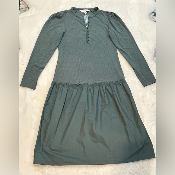 Soft Joie Nova Midi Dress, silver pine. Size M - Picture 9 of 10